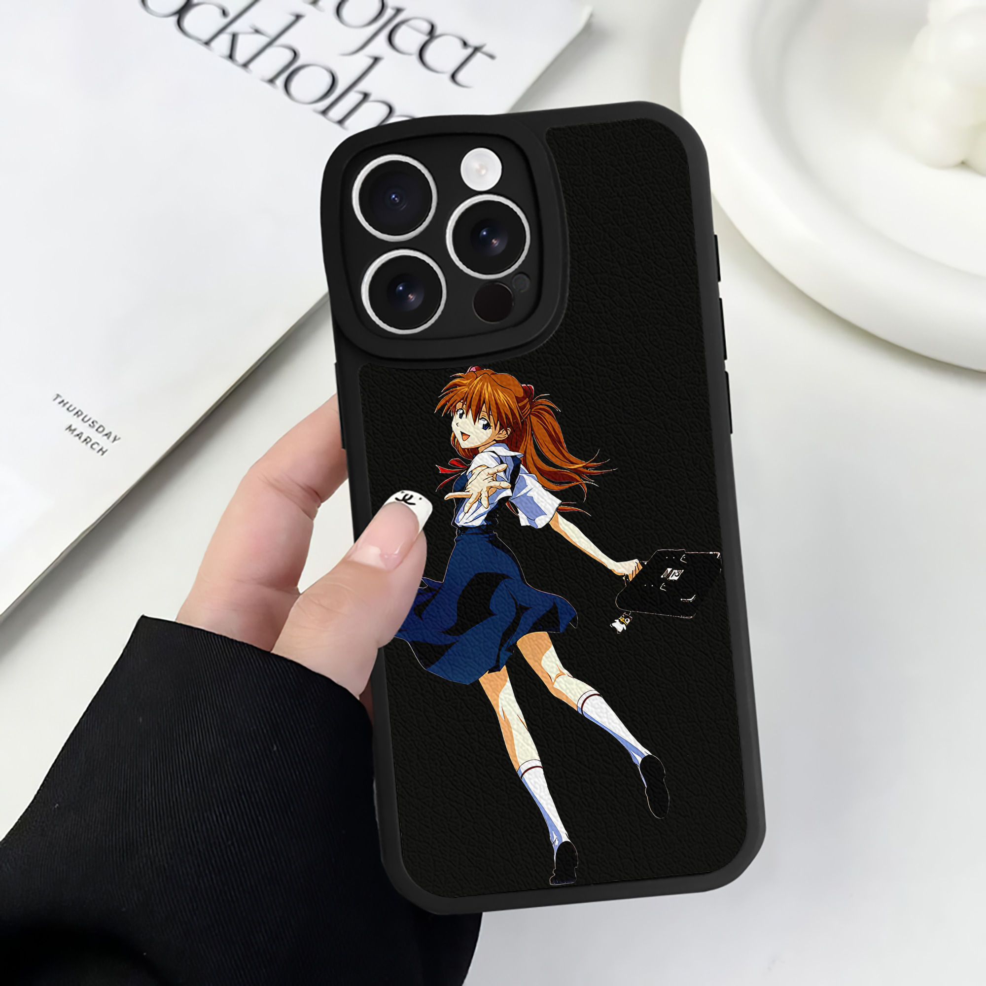 （画像用） EVA 新世紀エヴァンゲリオン 【iPhone 16シリーズ対応】シリコンスマホケース（レザー調） 材質：シリコン